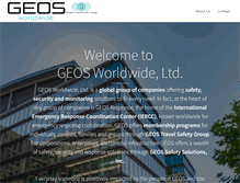 Tablet Screenshot of geosworldwide.com